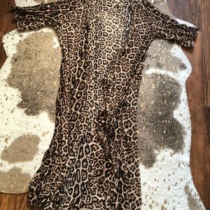 Crazy Train leopard duster! Only worn for 2hrs!